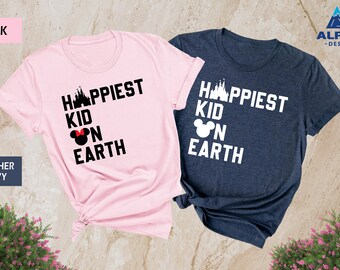 Happiest Kid on Earth Shirt, Disney Kid Shirt, Disney Vacation Shirt, Disney Shirt for Kids, Disney Family Shirt, Disney Trip Sweatshirt
