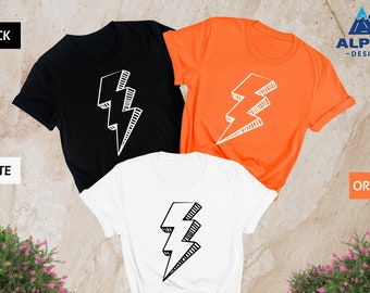 Lightning Bolt T-Shirt, Lightning Thunder Shirt, Flash T-Shirts, Lightning Lover Tops, Storm Tee, Lightning Lover T-Shirt, Unisex Tee