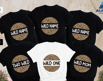 Family Wild Birthday Shirts, Wild One Birthday Shirts, Two Wild Birthday Shirt, Family Matching Birthday Shirt, Wild Mama, Wild Dad, Cheetah
