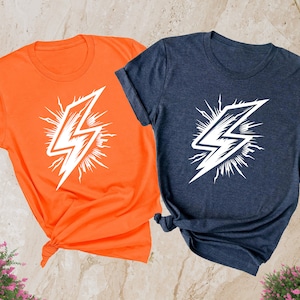 Lightning Bolt Shirt, Lightning Thunder T-Shirt, Flash Tshirts, Lightning Lover Tops, Storm Tee, Lightning Lover T-Shirt, Weather Shirt