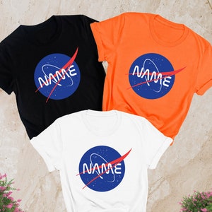 Custom NASA Name Shirt, Nasa Mom Shirt, Personalized Nasa Shirt, Space Family Shirt, Nasa Family Matching Shirts, Astronaut Planet Space Tee