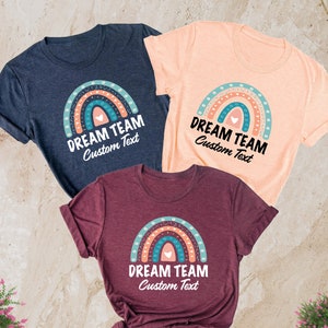 Dream Team Teacher Shirts, Custom Teacher Squad Shirts, Special Education Shirts, Exceptional Team Shirts, Paraprofessional, School Name Tee