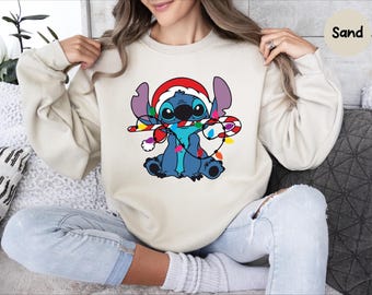 Lilo And Stitch Shirt, Lilo And Stitch Christmas, Stitch Tshirt, Disney Christmas Shirt, Disney Sweatshirt, Christmas Shirt, Christmas Gifts