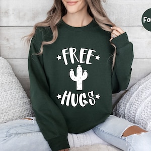 Free Hugs Sweatshirt, Free Hugs Hoodie, Cute Social Distancing Gift, Funny Social Distancing Shirt, Social Distance Shirt, Funny Sweatshirts