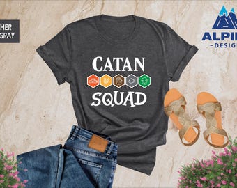 Catan Squad Shirt, Funny Catan Shirt, Catan Resource Shirt, Catan Family Shirts, Settlers of Catan, Catan Lover Shirts, Board Game T-Shirts