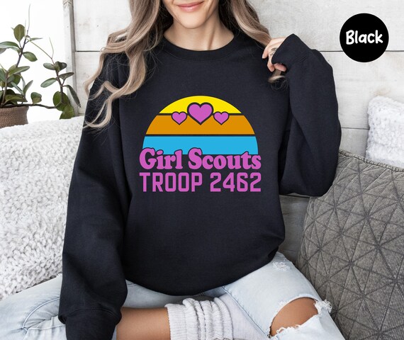 Custom Girl Scouts Sweatshirt Rainbow Troop Shirt Scout Troop