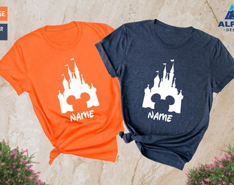 Custom Disney Castle Shirts, Custom Disney Shirt, Disney 2026 Personalized Shirts, Custom Disney Family Shirts, Disney Family Castle Shirt