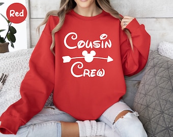 Cousin Crew Disney Sweatshirt, Matching Disney Cousin Shirts, Disney Vacation Sweatshirt, Disneyworld Shirts, Mickey Mouse, Cousin Sweater