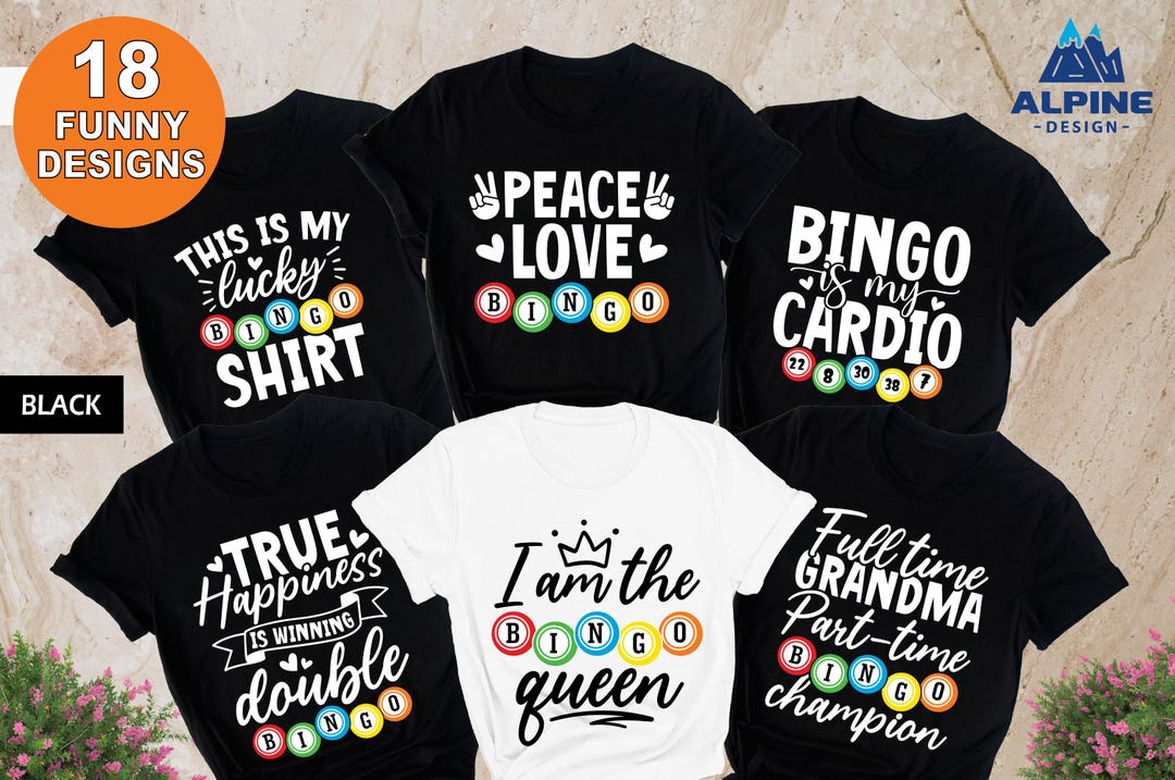 Bingo Shirts, Gift for Bingo Games Lover, Gifts for Bingo Player, Bingo ...