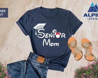 Disney Senior Mom 2026 Graduation Shirt, Minnie Graduate Shirt, Disney School Trip Shirt, Disney Grad Shirt, Senior 2026, Disney Grad Shirt