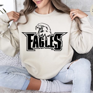 Team Mascot Sweatshirt, Eagles Team Shirt, Eagles Football Sweatshirt, Eagles Fan, Eagles School Shirt, Eagles School Spirit, Eagle Mascot