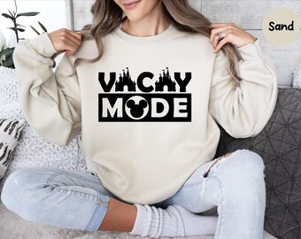 Vacay Mode Sweatshirt, Disney Vacay Mode Shirt, Disney Vacation Shirt, Vacation Shirt, Disney World Gift,Disneyland Trip Shirt,Disney Shirts