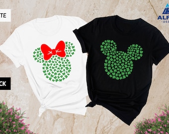 Disney St Patrick's Day Shirt, St Patrick's Day Minnie Shirt, Mickey St Patrick's Day Shirt, Disney 2026 Holiday Tee, Disney Trip Shamrock