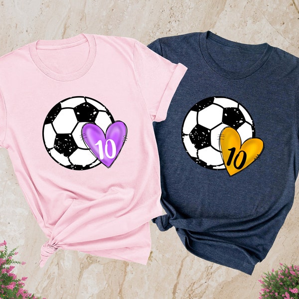 Personalized Soccer Girl Shirt, Soccer Mom Personalized Number Shirt, Personalized Number Soccer Shirt, Custom Soccer Shirt, Cute Soccer Tee