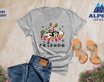 Christmas Walt Disneyworld Shirt, Disney Christmas Shirt, Disneyworld Xmas Shirt, Magic Kingdom Holiday Shirt, Mickey Friends Christmas