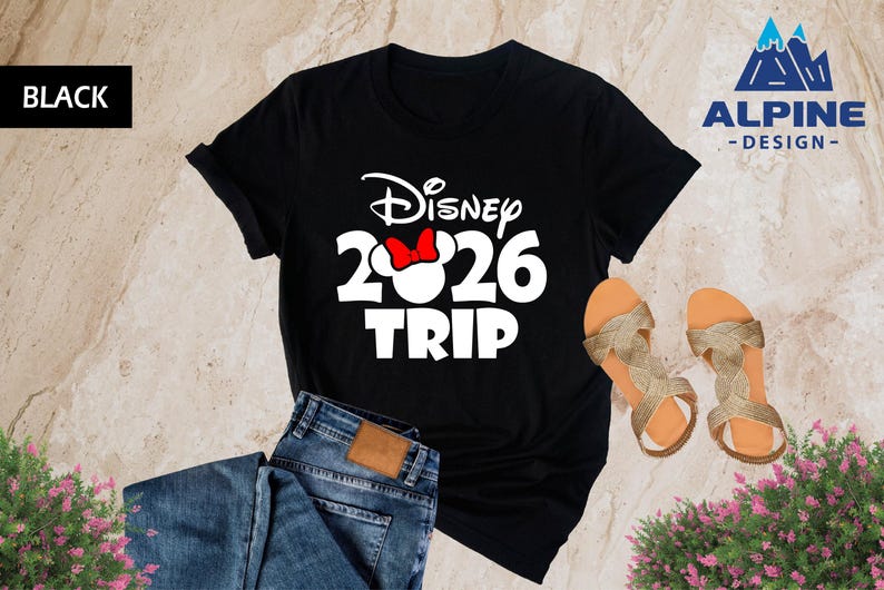 Disney 2026 Trip Sweatshirt, Disney Family Trip 2026, Disney Family Sweatshirt, Disney World Sweatshirt, Disney Family Vacation Sweatshirts image 4