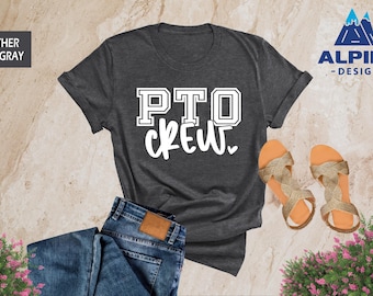 PTO Crew Shirt, Parent Teacher Organization Shirt, PTO Shirt, Parent Teacher Association Shirt, PTO Gift, Parent Teacher Shirt, School Gifts