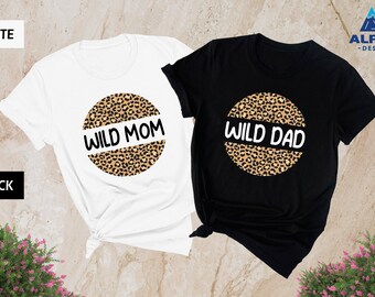 Wild Mama and Wild Dad Shirt, Wild Mama, Wild One Birthday Shirts, Two Wild Birthday Shirts, Wild Dad, Family Wild Birthday Shirts, Cheetah