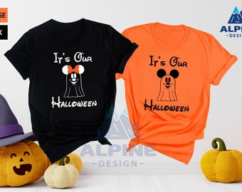 Disney Halloween, It's Our Halloween, Disney Celebrating Shirt, Mickey Minnie Couple Shirt, Disney Halloween Gift, Disney Couple Halloween