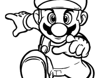 Super Mario Total 30 Coloring Pages