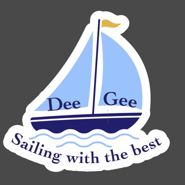 Nautical Sticker Delta Gamma Sailing with the best