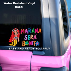 Mañana Sera bonito Mermaid Vinyl decal-Mermaid Karol G Car decal-Mermaid Karol Vinyl Decal-Karol G Decal-Mañana Sera bonito vinyl decal