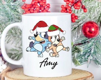 Bluey Christmas Personalized mug-Bluey Bingo Christmas Personalized mug-Bluey Christmas mug-Bluey Bingo Christmas personalized mug-Bluey Mug