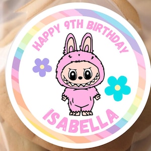 Little Monster Birthday Personalized Labels-Monster Birthday Favor Stickers-Monsters theme birthday-Cute Monster Party Labels-Personalized