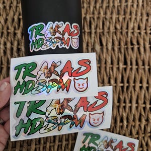 Holographic TRAKAS HDSPM Vinyl Decal-Trakas Vinyl Mexican Decal-Trakas Mexican Flag vinyl decal-Trakas hydro decal-Trakas Holo Vinyl decal