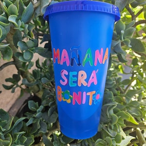Mañana Sera Bonito color changing tumbler-Karol G Tumbler Cup-Bichota Tumbler cup-Mañana sera bonito Cup-Mañana Sera Bonito Karol G tumbler