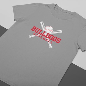 4 Bulldoggen Baseball Sport PNG Design Dateien
