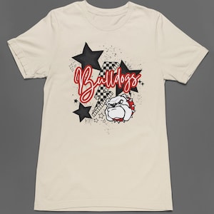Retro Bulldogs School Spirit PNG Digital File Design Download! Sports & More!
