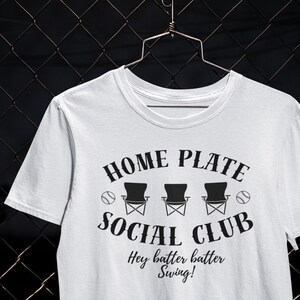 Home Plate Social Club Baseball / Softball Sport Design PNG Datei