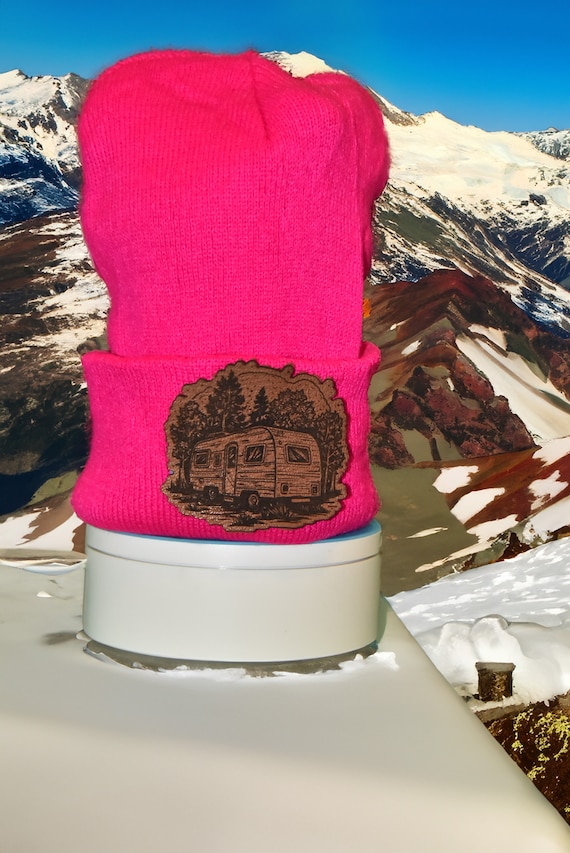 Camping Beanie - Camping Hat - Camping Enthusiast Beanie with RV Patch - RV Gift - Personalized Beanie -Outdoors Beanie - Nature Lover Hat
