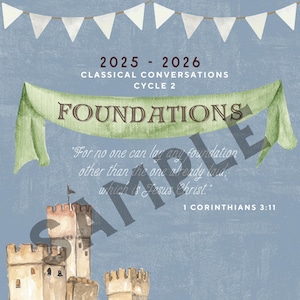Classical Conversations Foundations Binder Cover 2025-2026