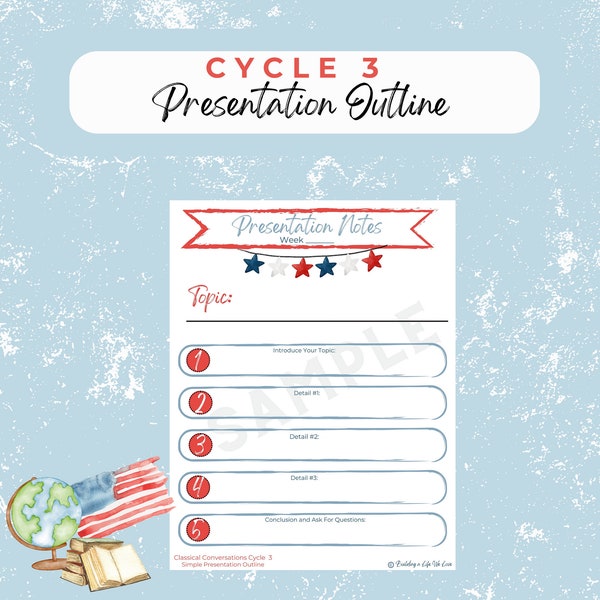 Classical Conversations Cycle 3 Simple Presentation Outline