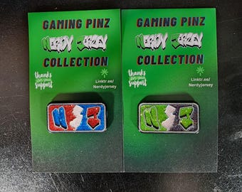 Nerdy Jerzey Plate Pin
