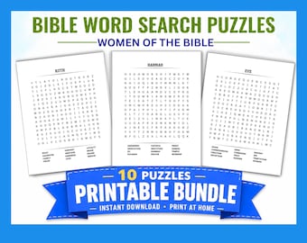Women of the Bible Word Search Puzzles (Digital Download)