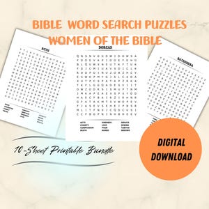 Bible Word Search Printable – Fun & Faith-Filled Puzzles for Teenagers to Adults | Women of the Bible Word Search Puzzles