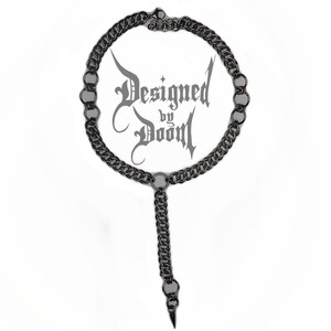 Ghoul Rosary Spike Necklace