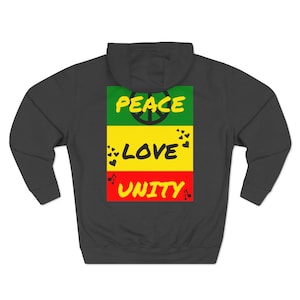 Reggae Vibe Hoodie, Reggae Hoodie, Reggae Sweatshirt, Peace Love Unity Hoodie