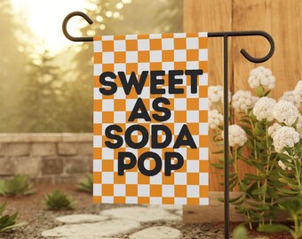 Bandera de jardín de Tennessee: Dulce como un refresco (damero), bandera de jardín de Tennessee, bandera de Tennessee