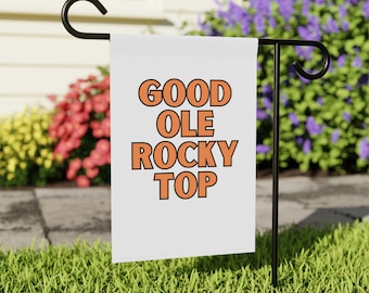 Bandera del jardín de Tennessee, bandera del jardín Rocky Top, bandera de fútbol universitario, bandera del jardín Vols, Go Big Orange