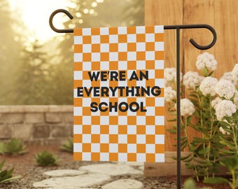Bandera de jardín de Tennessee: Somos una escuela que lo tiene todo, bandera de jardín de Tennessee, bandera de Tennessee