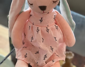 Pink Bunny Plush Toy: Cuddly Cotton Gift