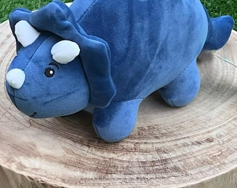 Plush Dinosaur Toy: Orange, Lime Green or Blue - Soft and Cuddly
