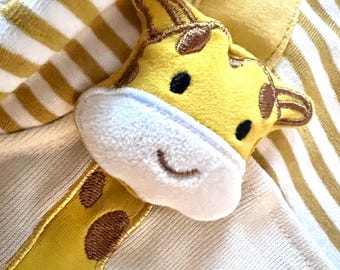 Romper Jumpsuit: All-in-one Suit with Giraffe 3D Motif