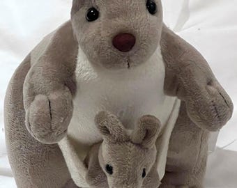 Kangaroo and Baby Joey: Plush Toy, Gift, Keepsake