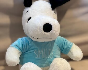 Large Plush White Beagle Puppy: Soft Cuddly Toy Gift