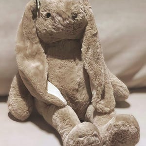 Large Honey or Pale Plush Rabbit: Floppy Eared Cuddly Bunny Toy Gift (66.5cm) image 1